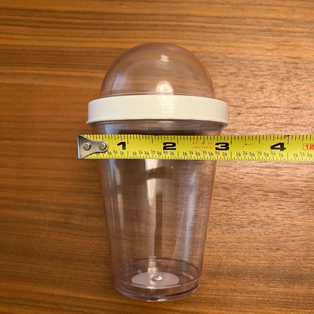 Sagaform Swedish Plastic Yogurt To Go Cup with Granola Cereal Toppings Storage - Picture 5 of 6
